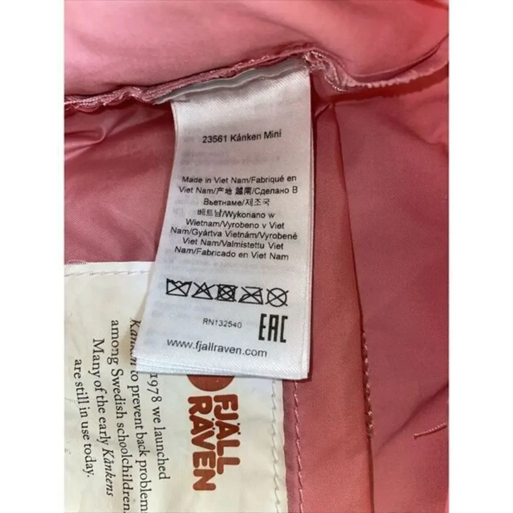 Fjallraven Kanken Mini Pink Backpack ‎ 23561